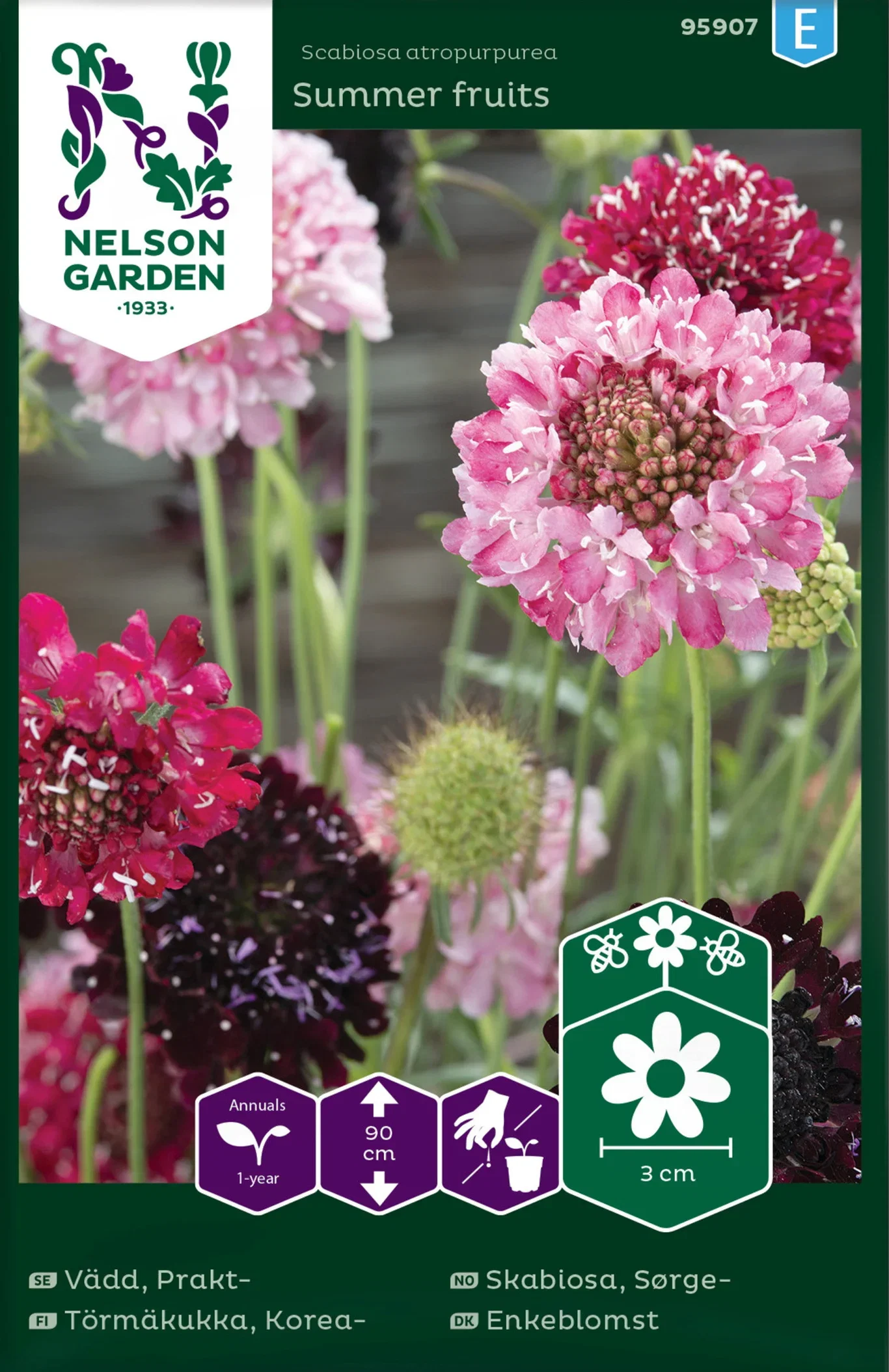 Vädd, Prakt-, Summer fruits