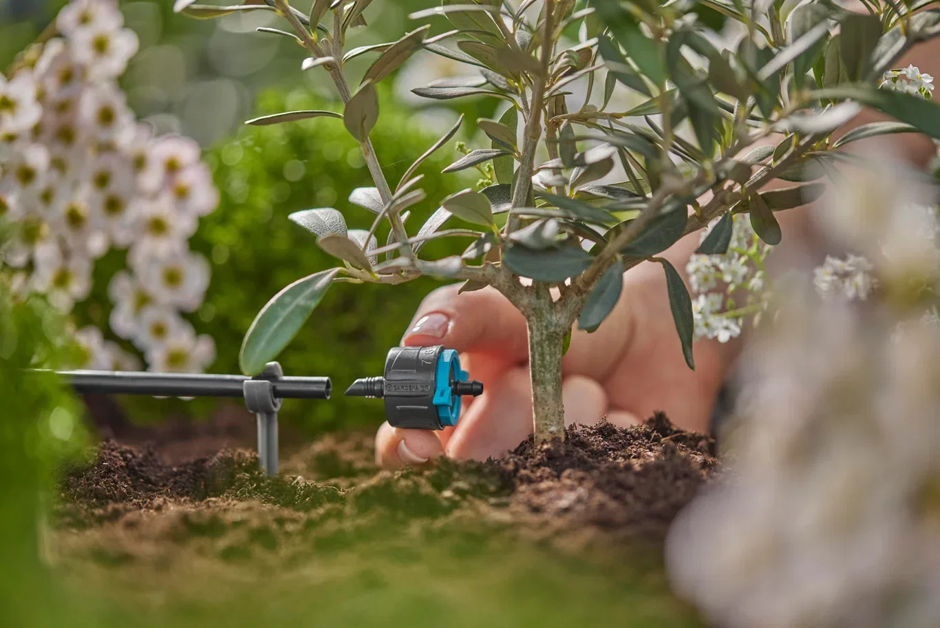 Droppspridare ställbar och tryckreglerande 1-8 l/tim GARDENA