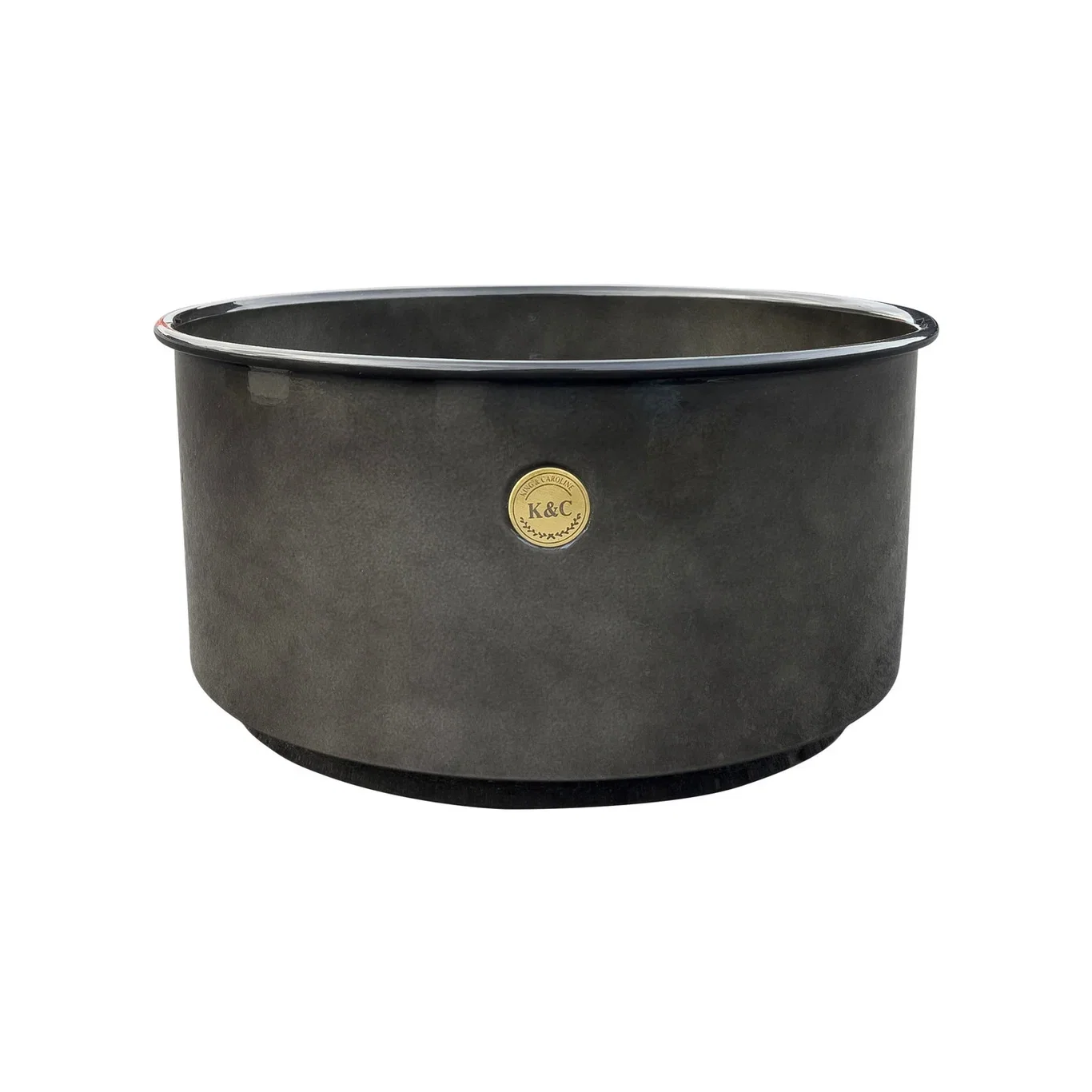 K&C metal bowl D36 grey