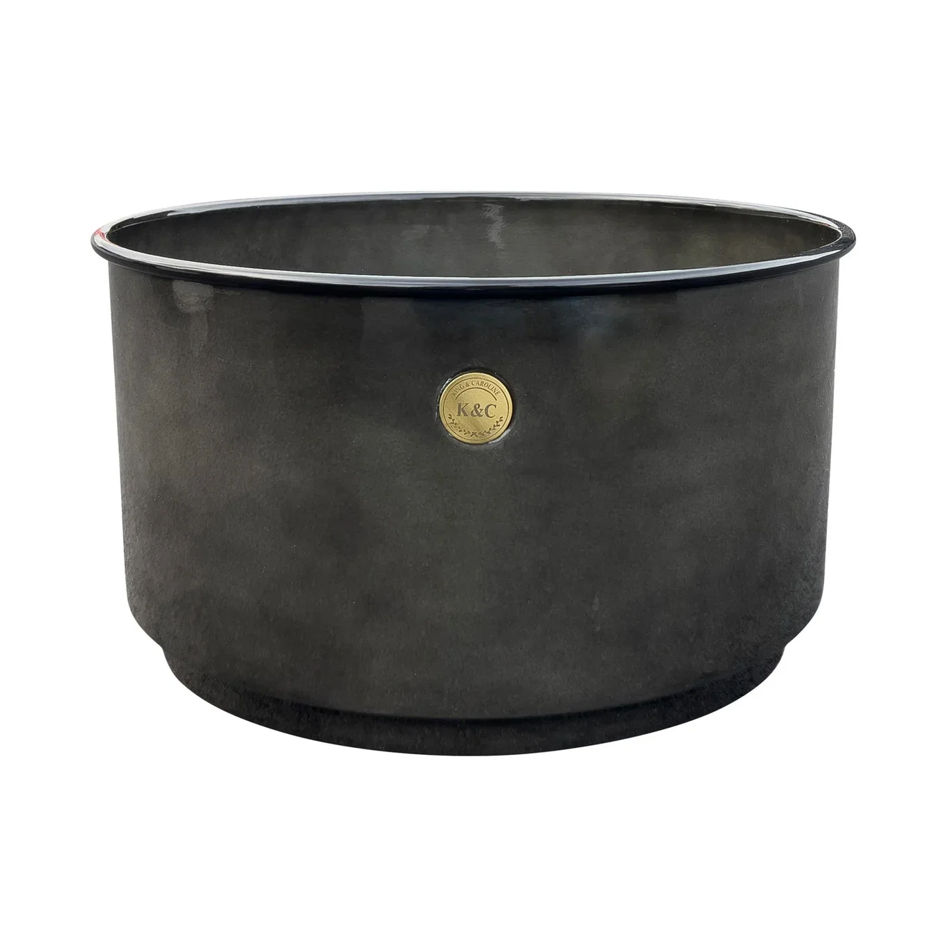 K&C metal bowl D40 grey