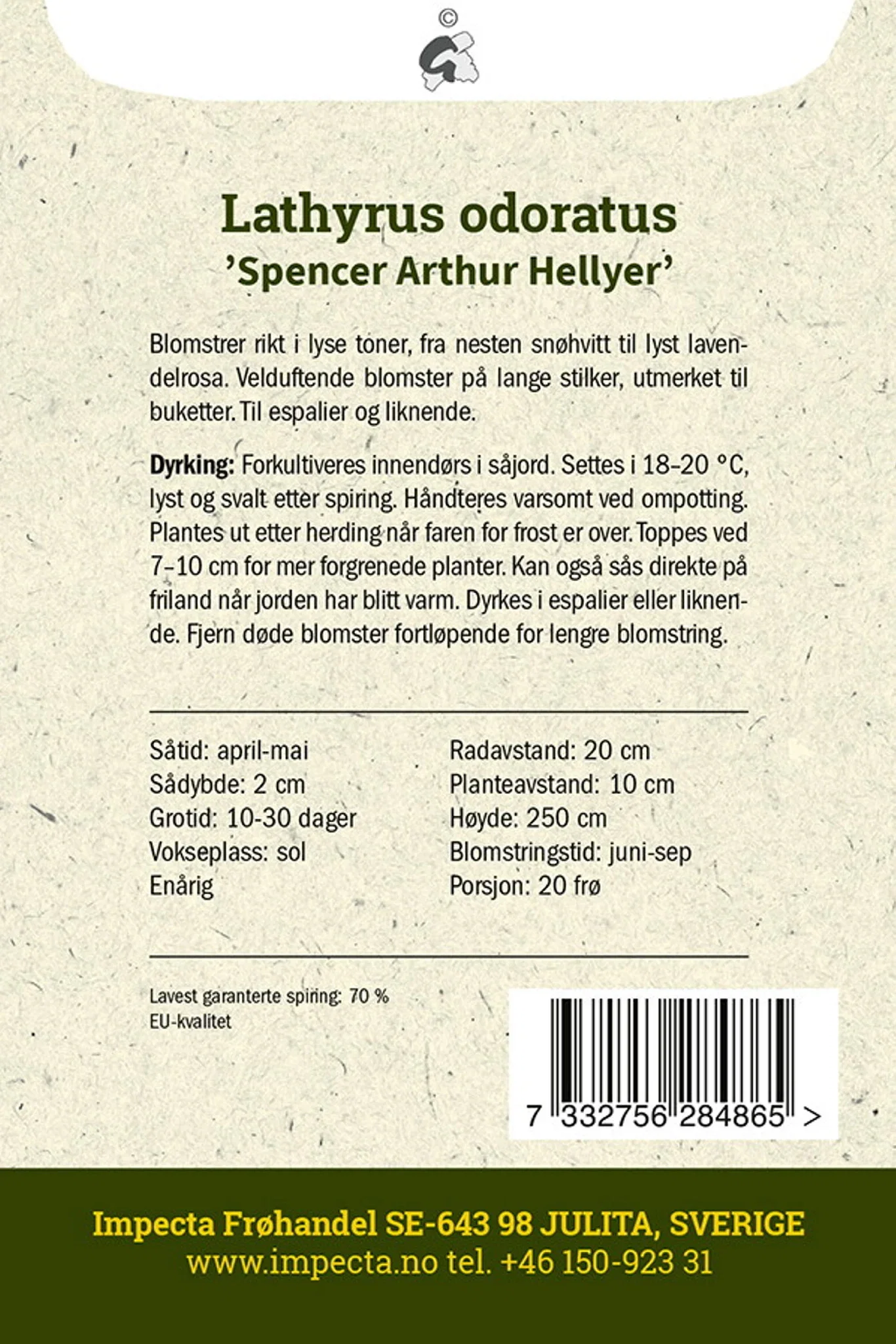 Blomsterert 'Spencer Arthur Hellyer'