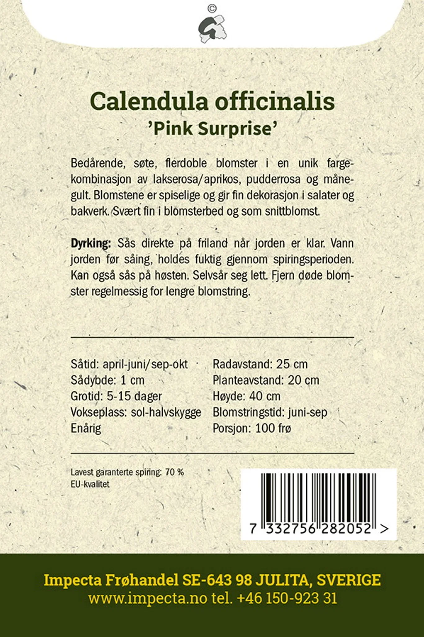 Ringblomma 'Pink Surprise'