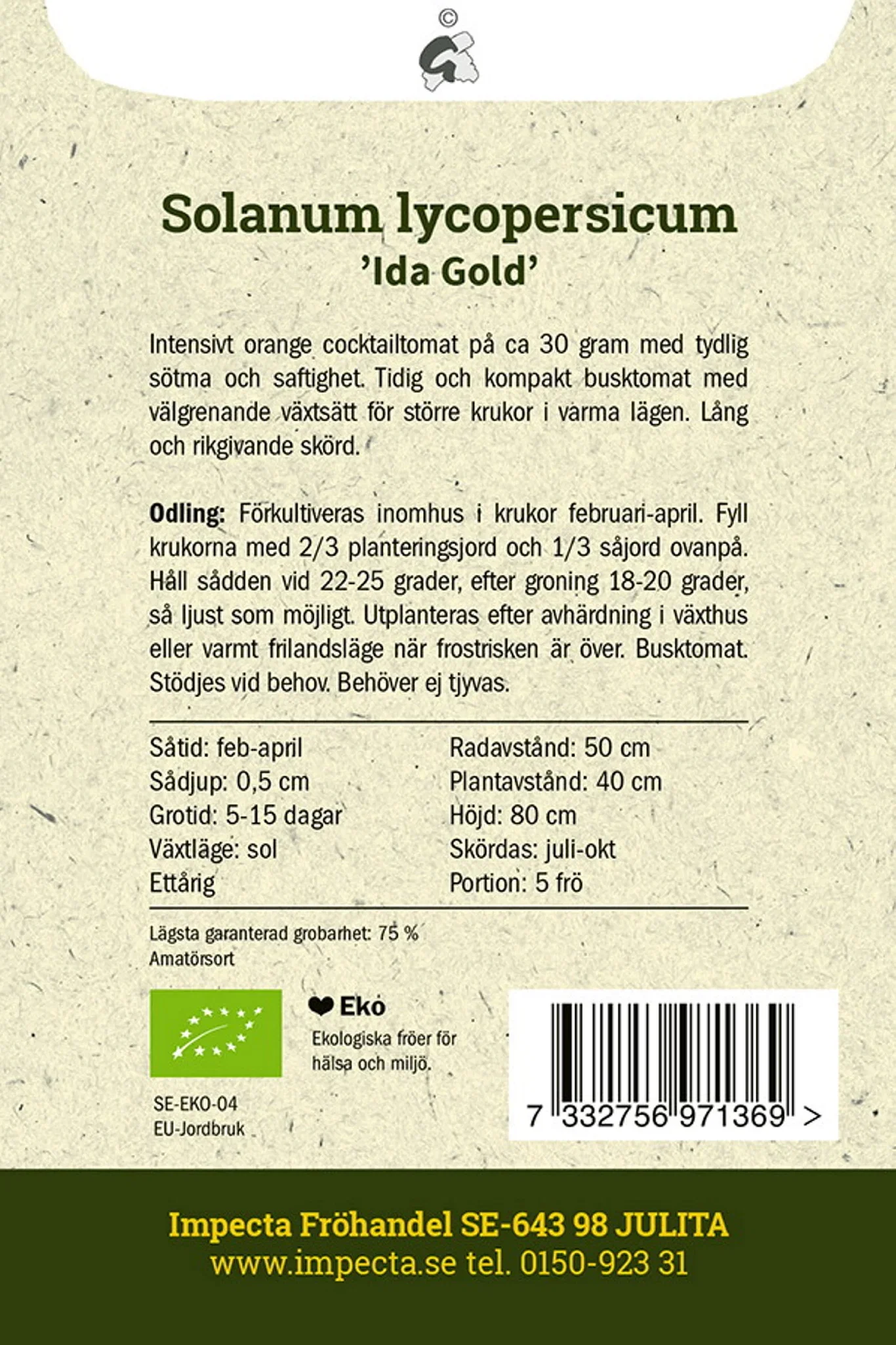 Cocktailtomat 'Ida Gold'