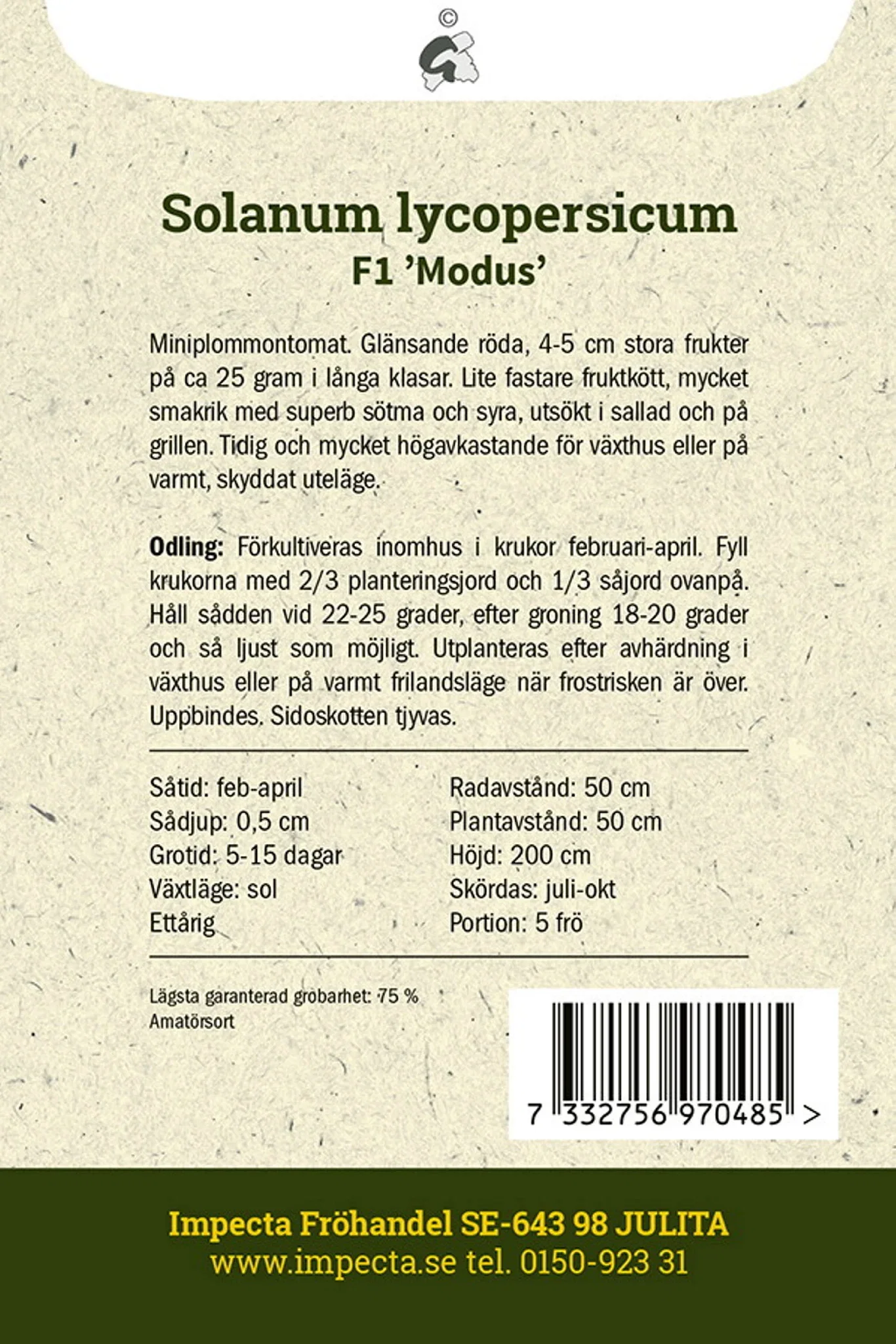 Plommontomat F1 'Modus'