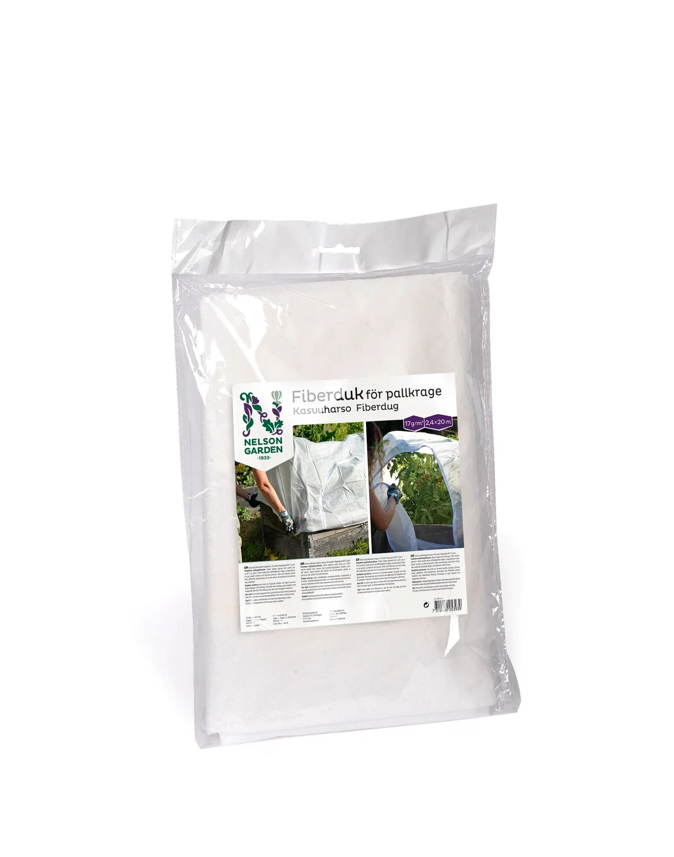 Fiberduk till pallkragebåge