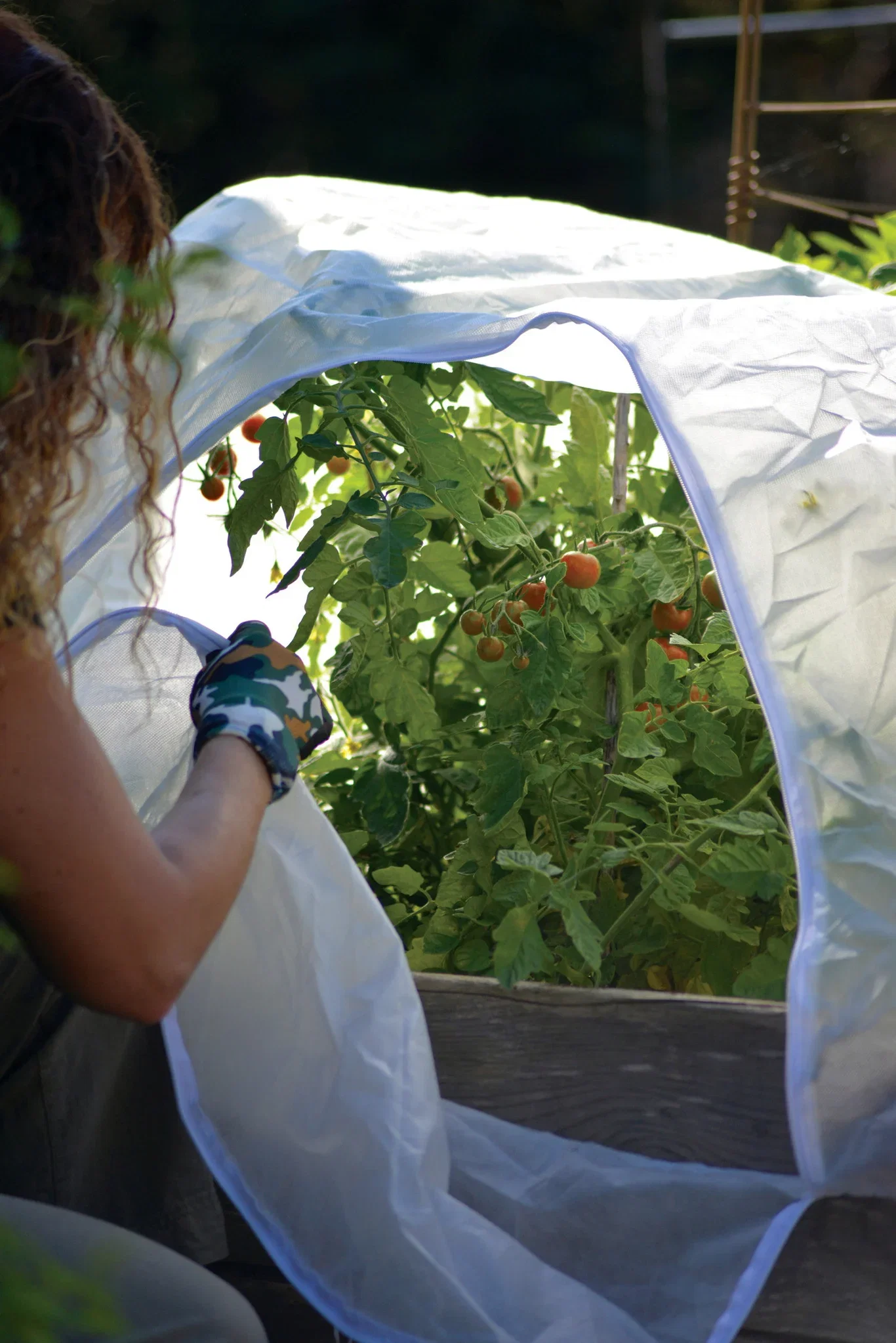 Fiberduk till pallkragebåge