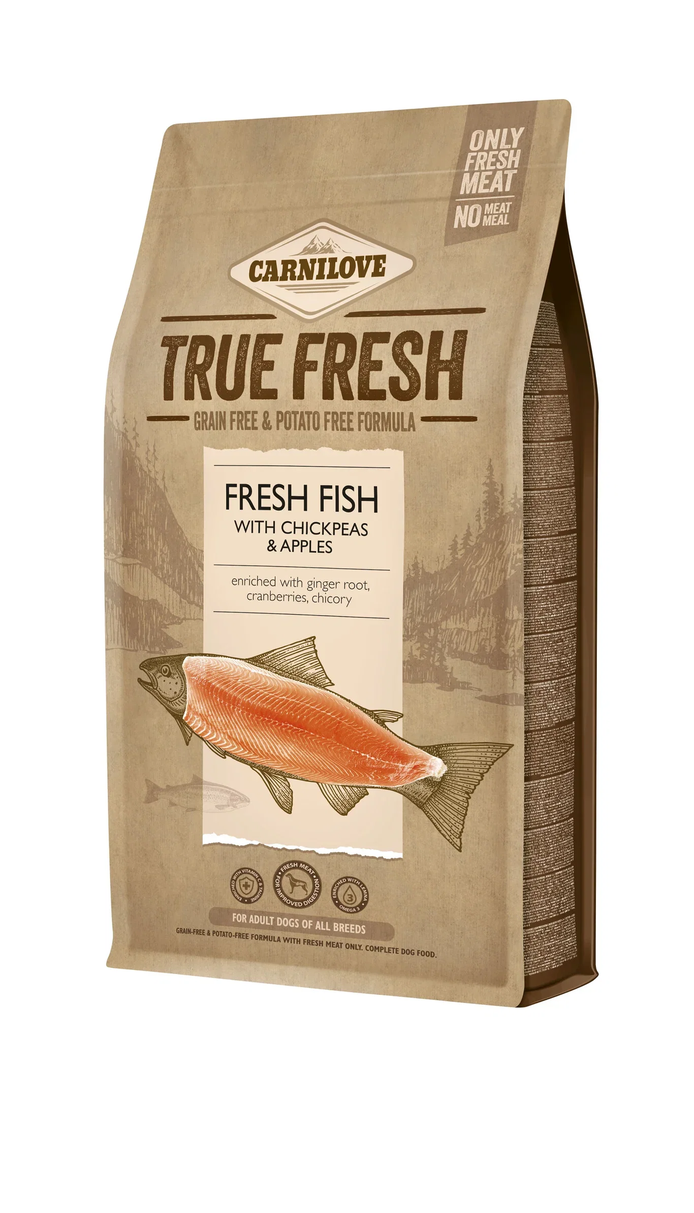 Carnilove TRUE FRESH FISH for Adult dogs 1,4 kg