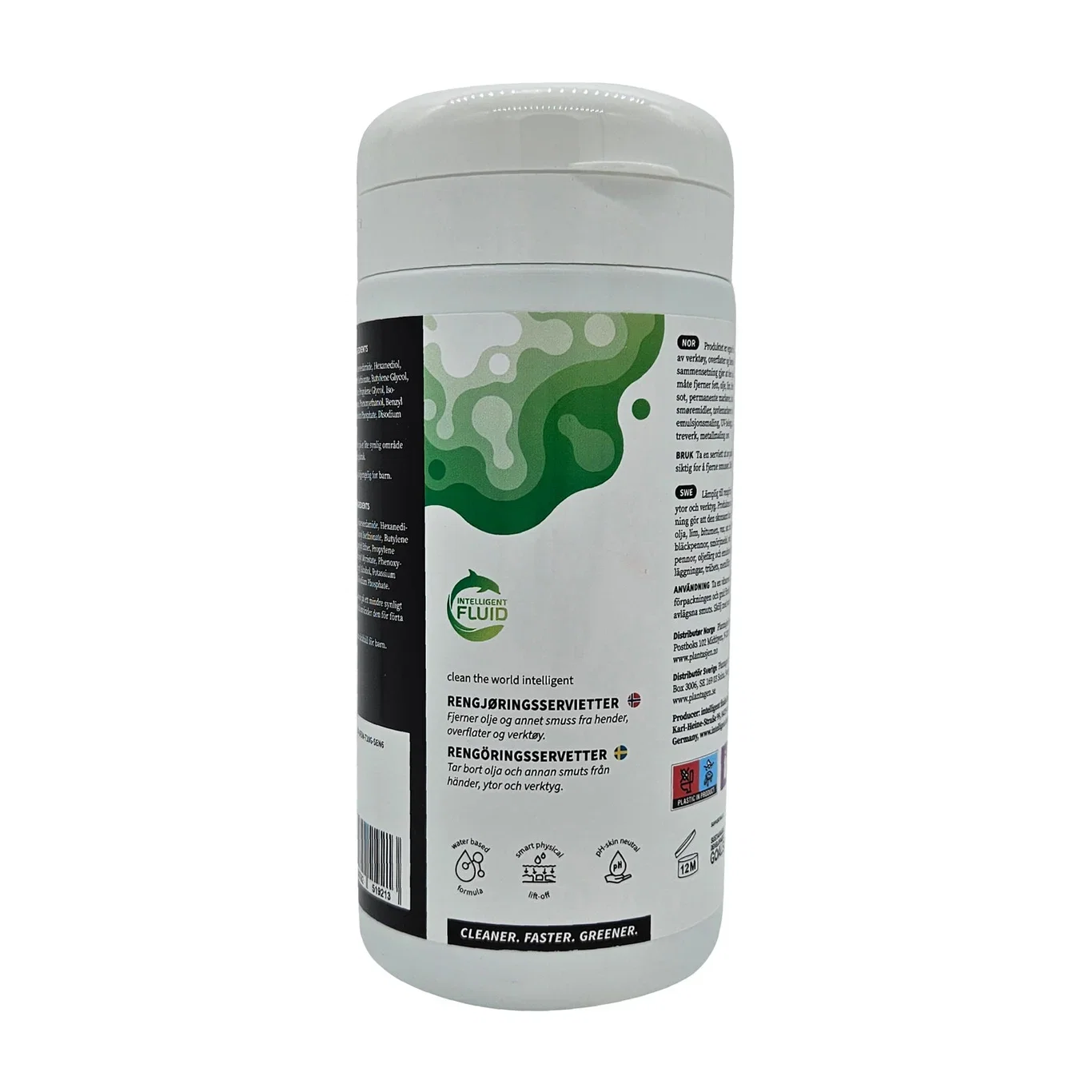 Rengöringsservetter för händer och verktyg Gaia