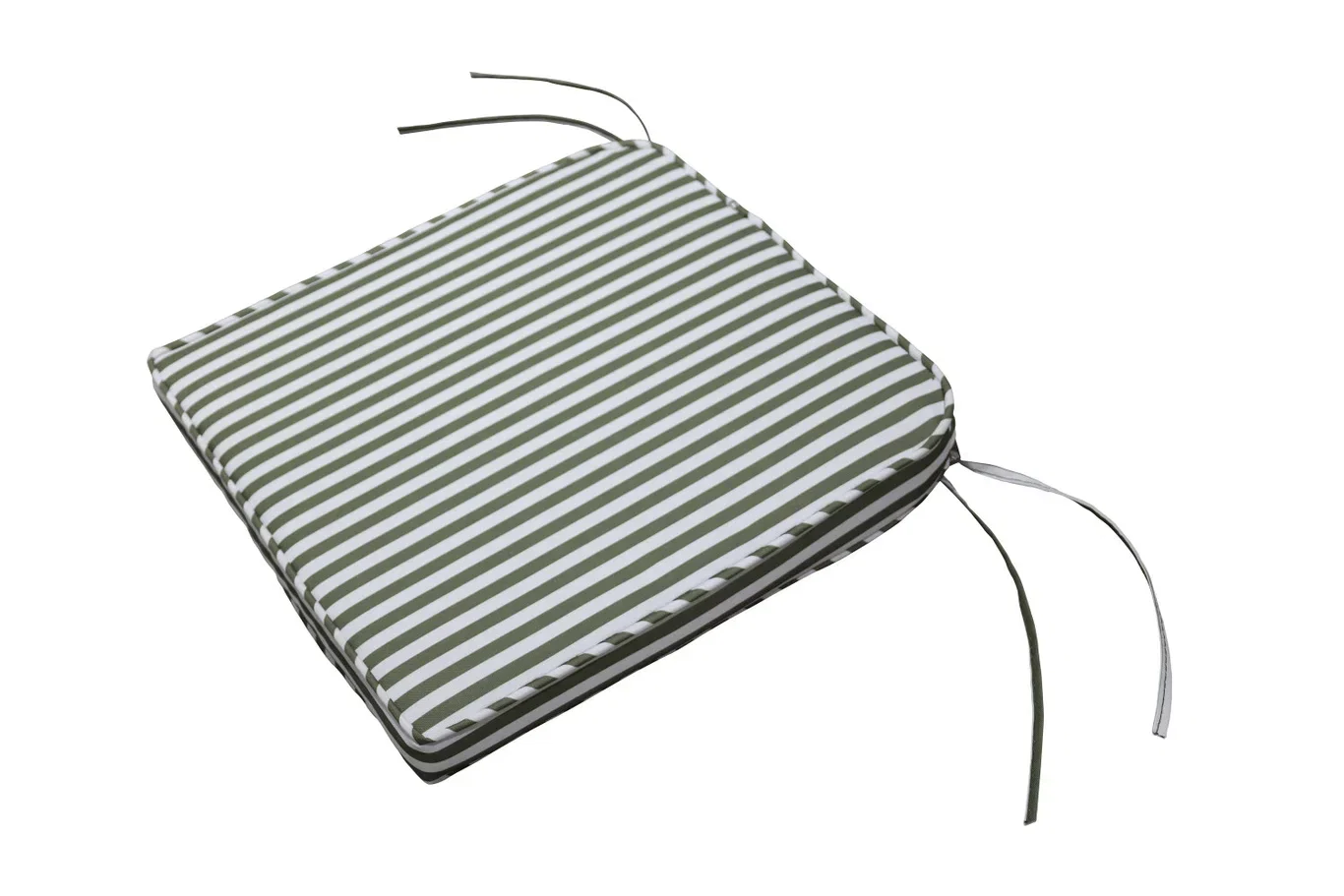 Lynton Seat Cushion 42x42CM Green Striped