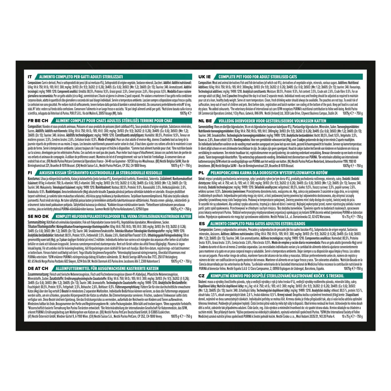 Pro Plan Adult Sterilised Maintanance Terrine med Torsk 10x