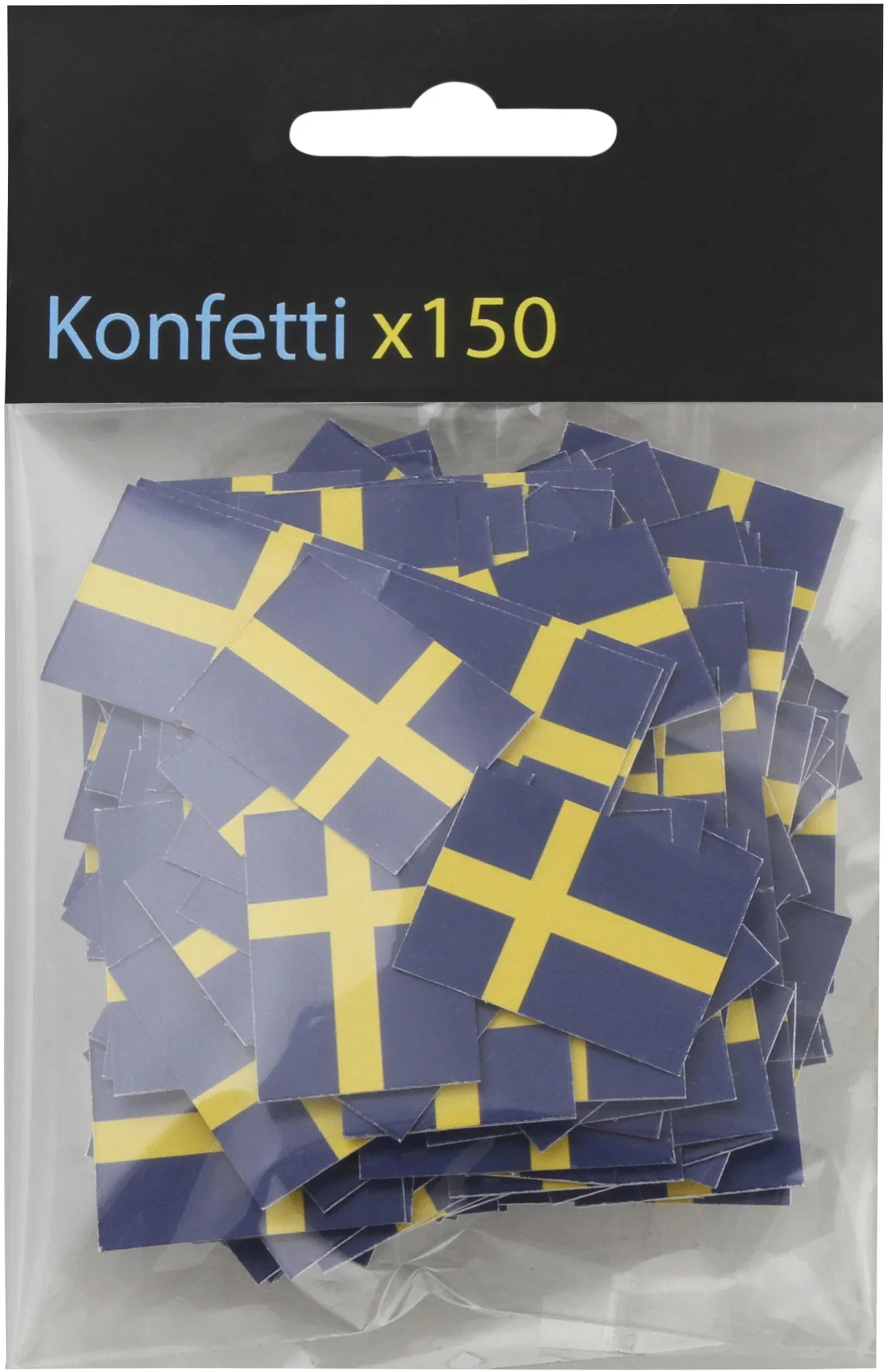 Confetti Swedish flags