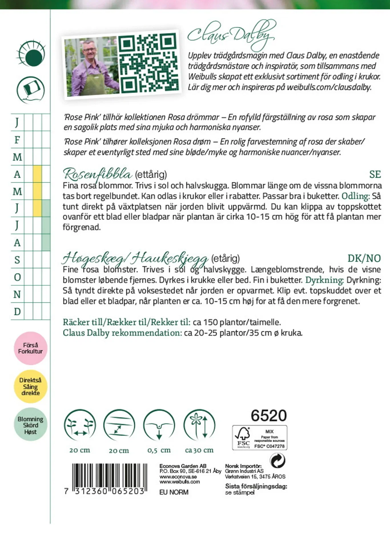 Rosenfibbla 'Rose Pink'