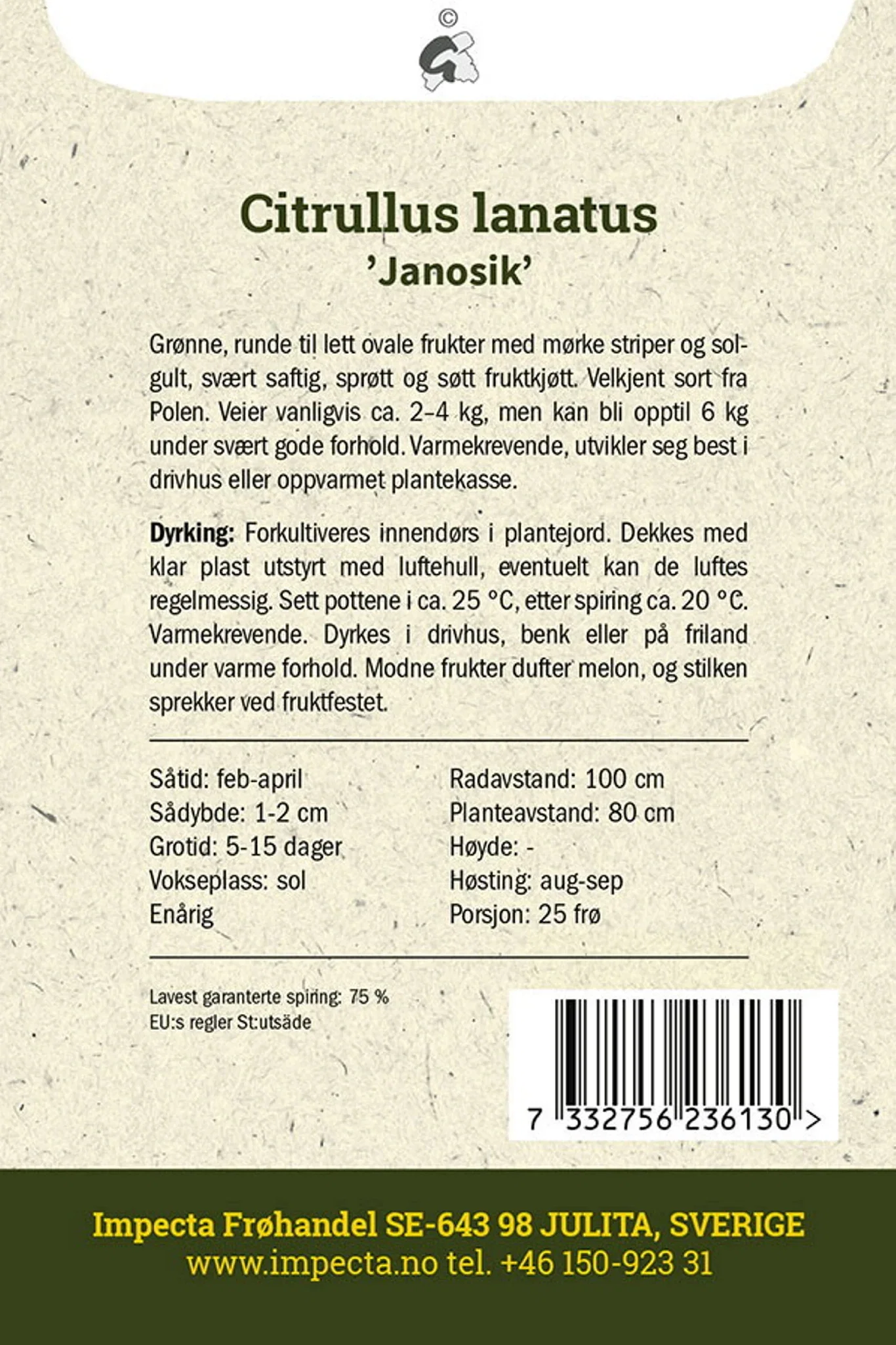 Vattenmelon 'Janosik'