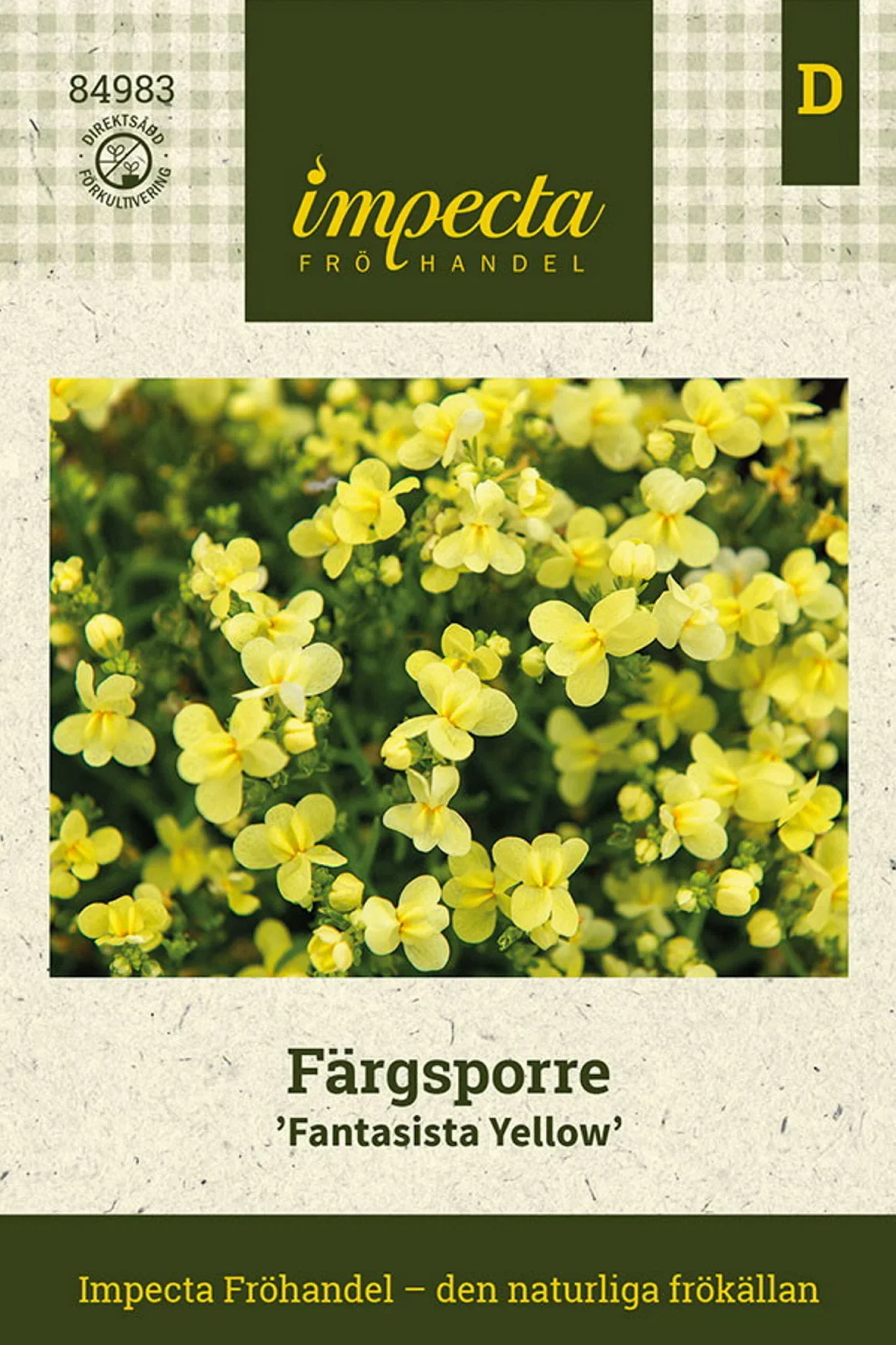 Färgsporre 'Fantasista Yellow'