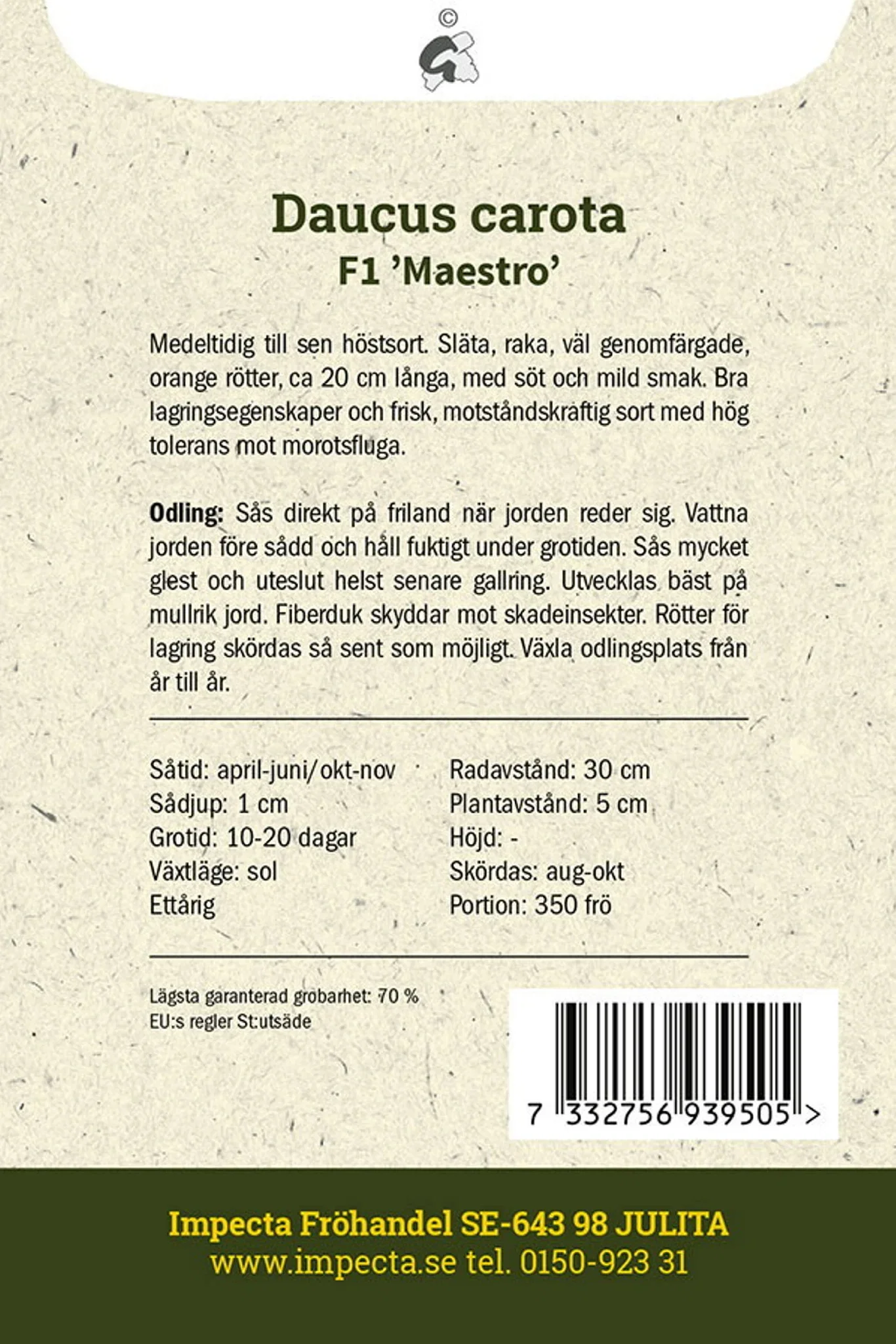 Höstmorot F1 'Maestro'