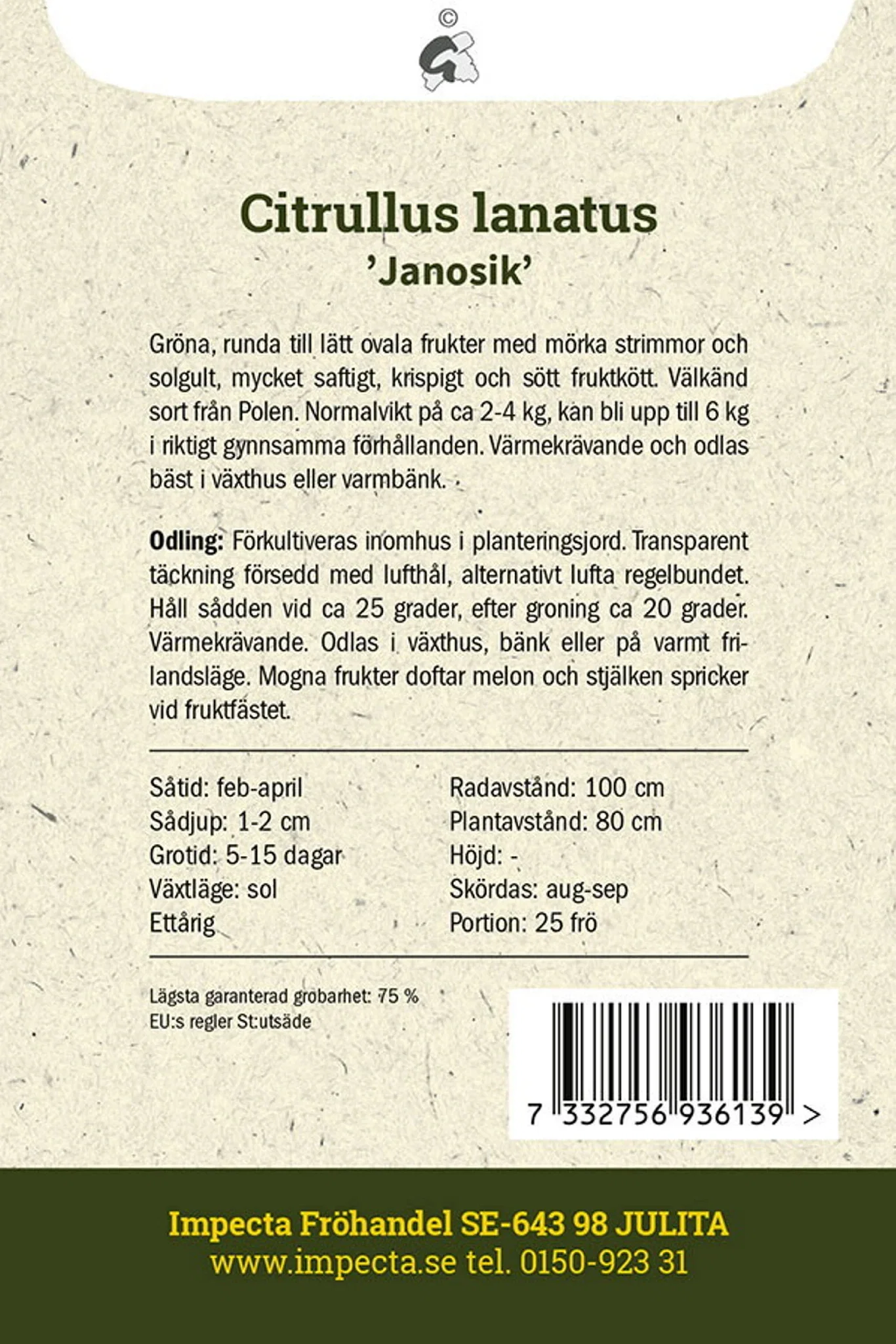 Vattenmelon 'Janosik'