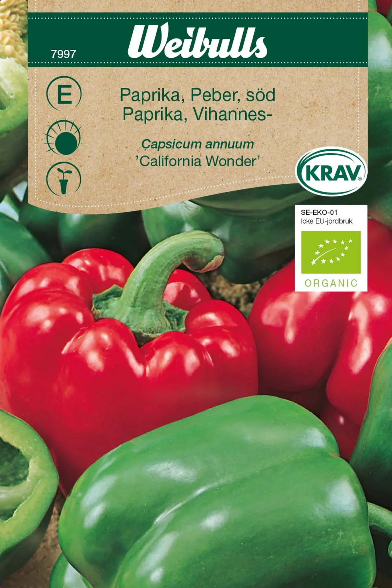 Paprika 'California Wonder' KRAV