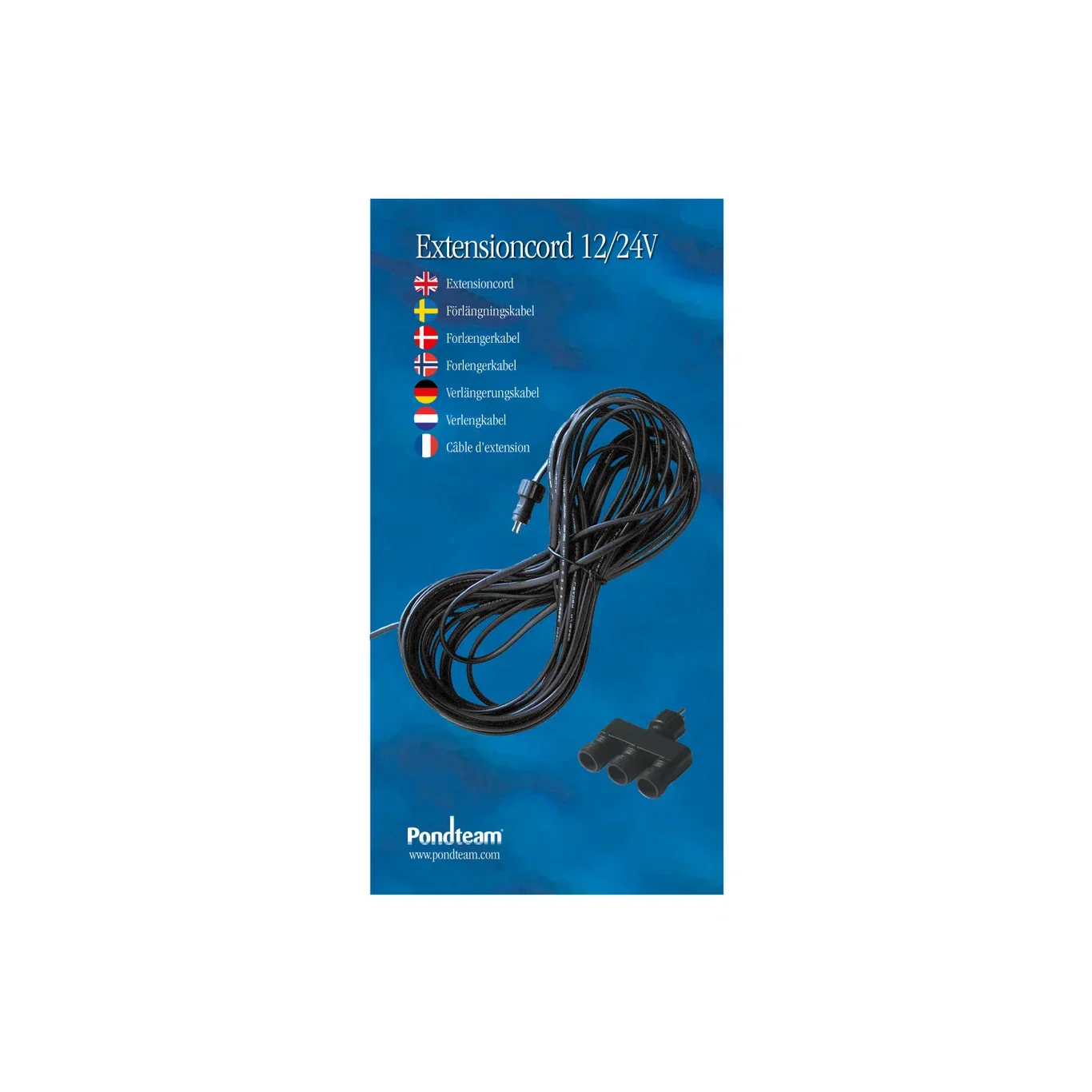 Extention Cord 7,5M 3 Ways IP44
