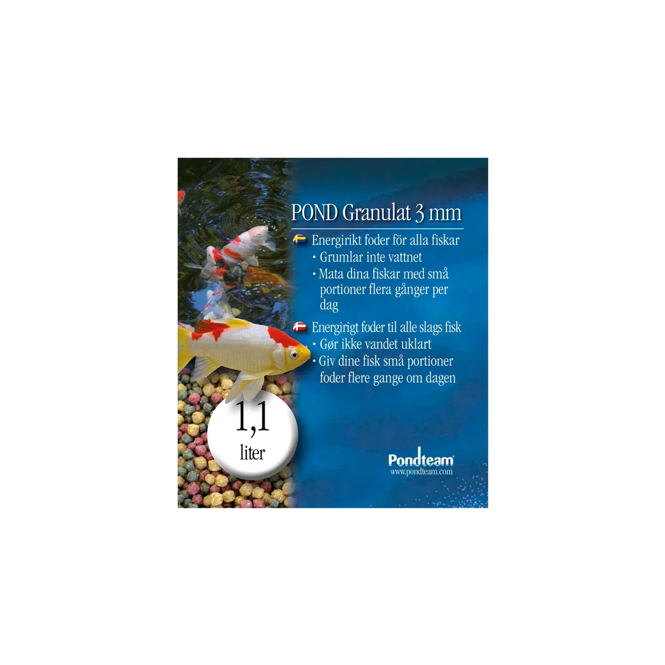 Pond Granules Fish Food 1,1L