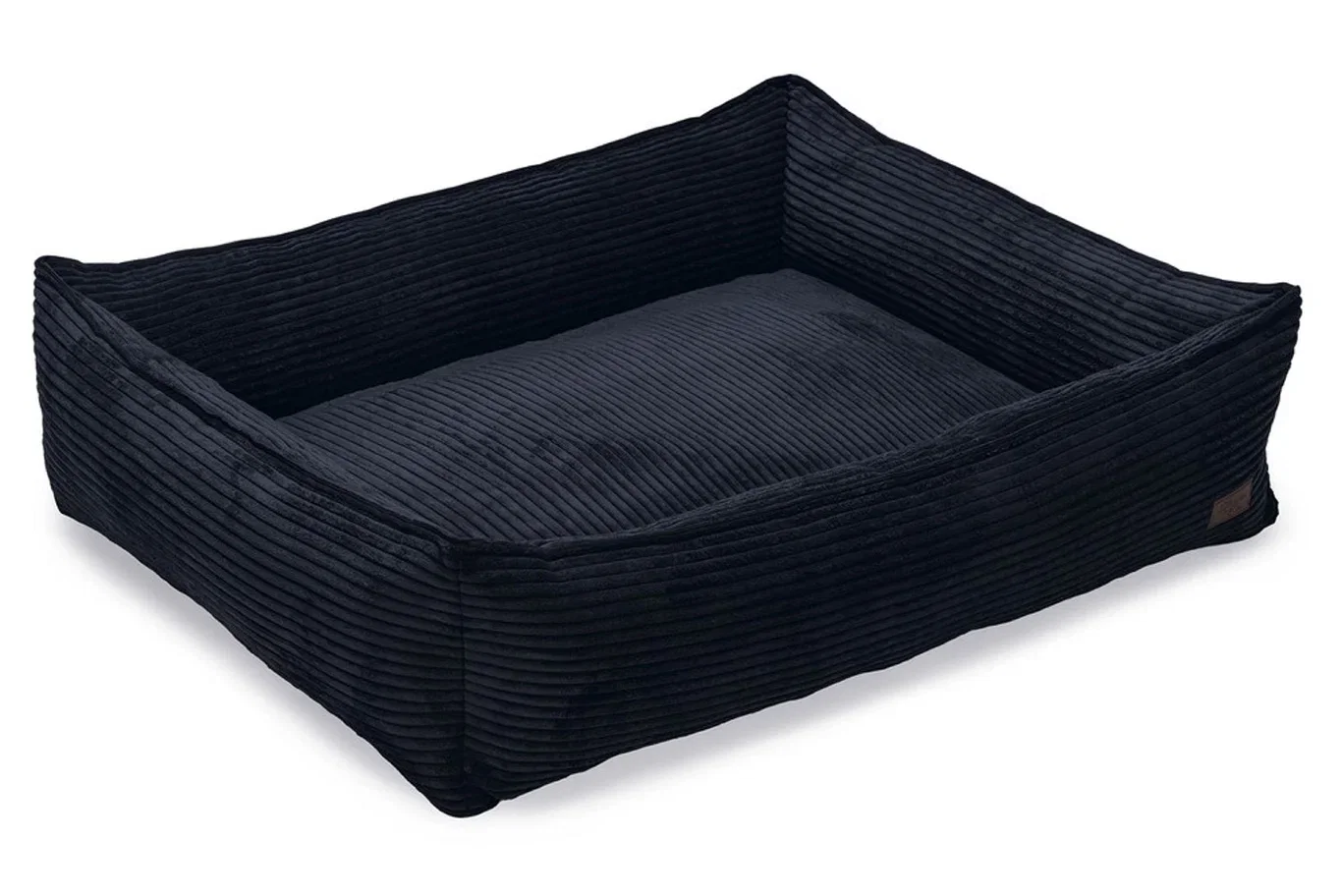 DBL REST BED RIBBED ANTHRACITE 95X80X23