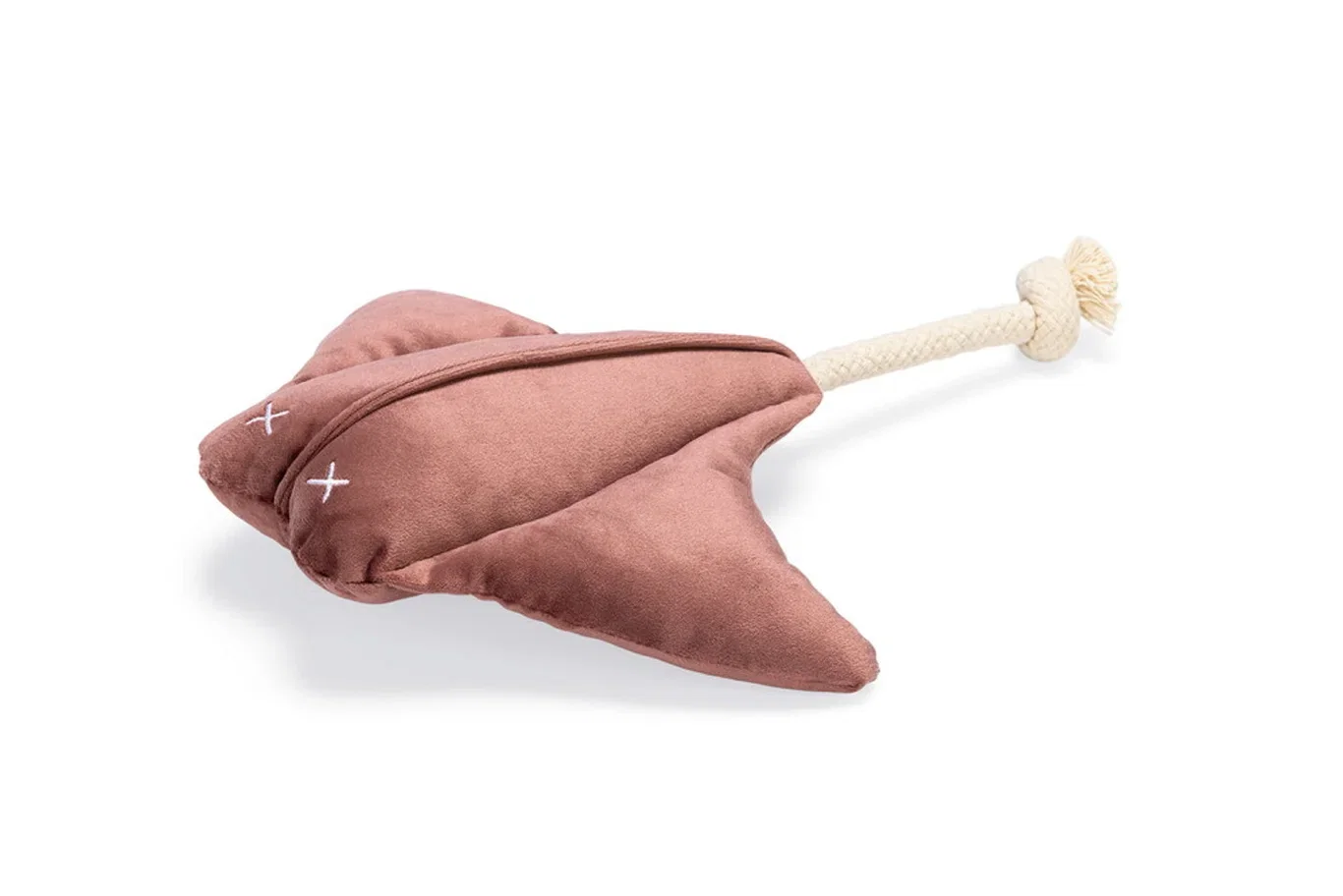 DBL VELVET DOG TOY RAY ANUM PINK 19