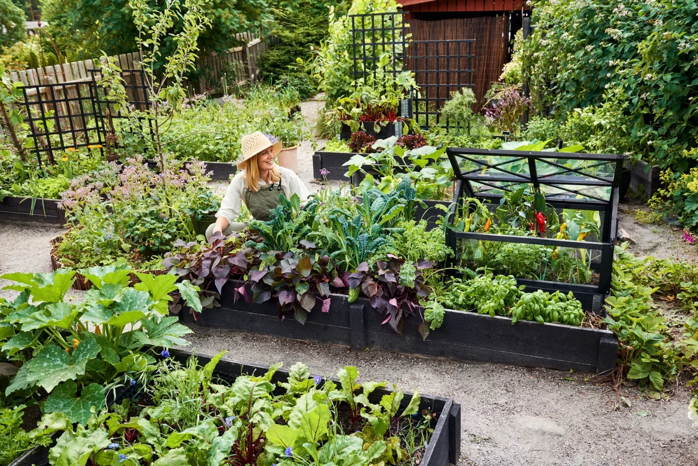 Växthus Ingrid till pallkrage