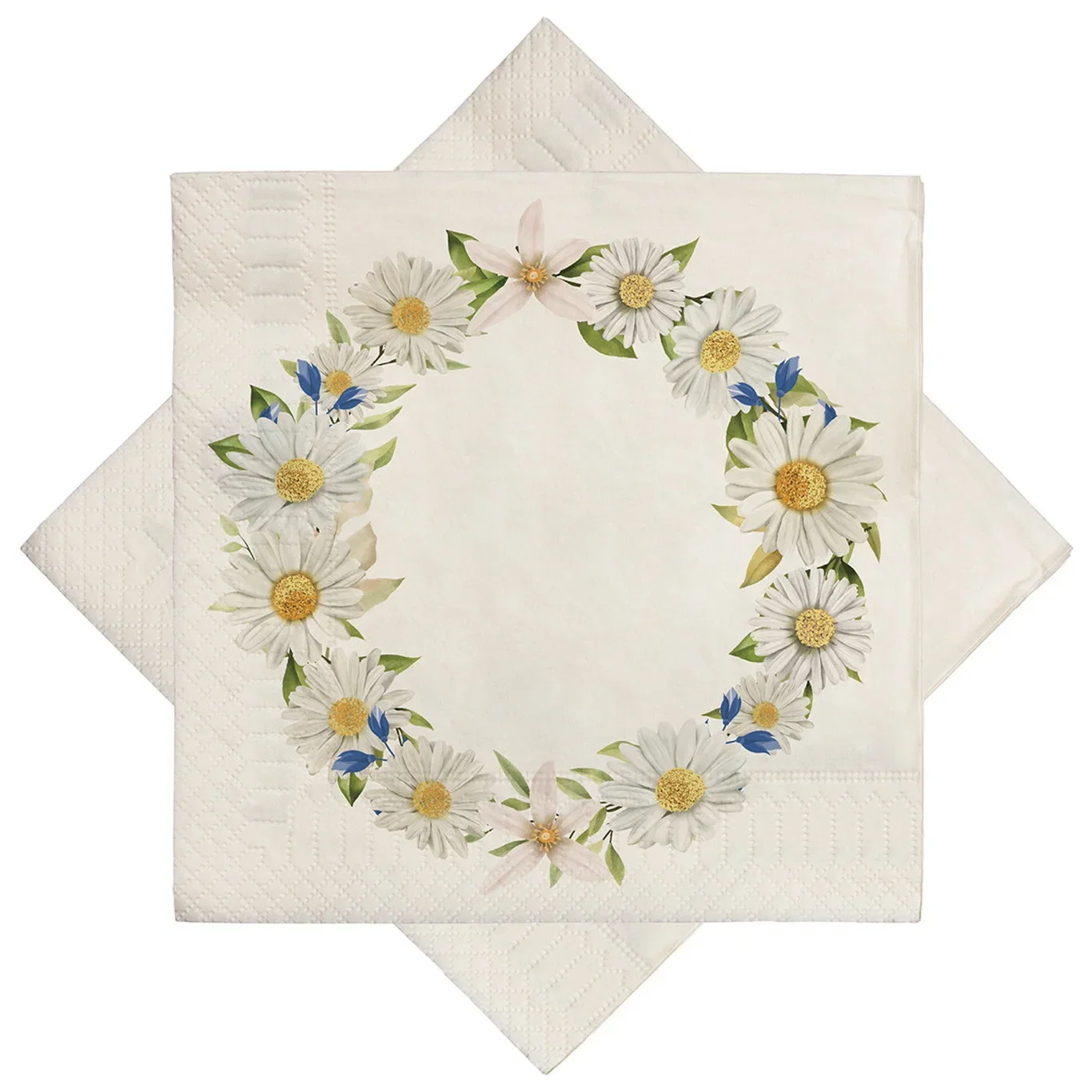 Napkin Daisies wreath