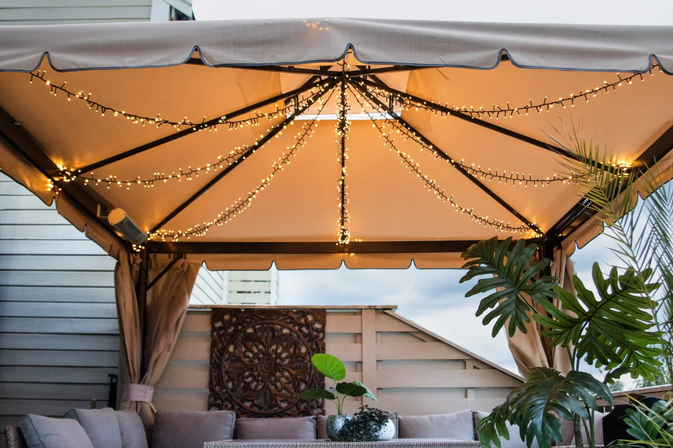 Ljusslinga för paviljong och julgran