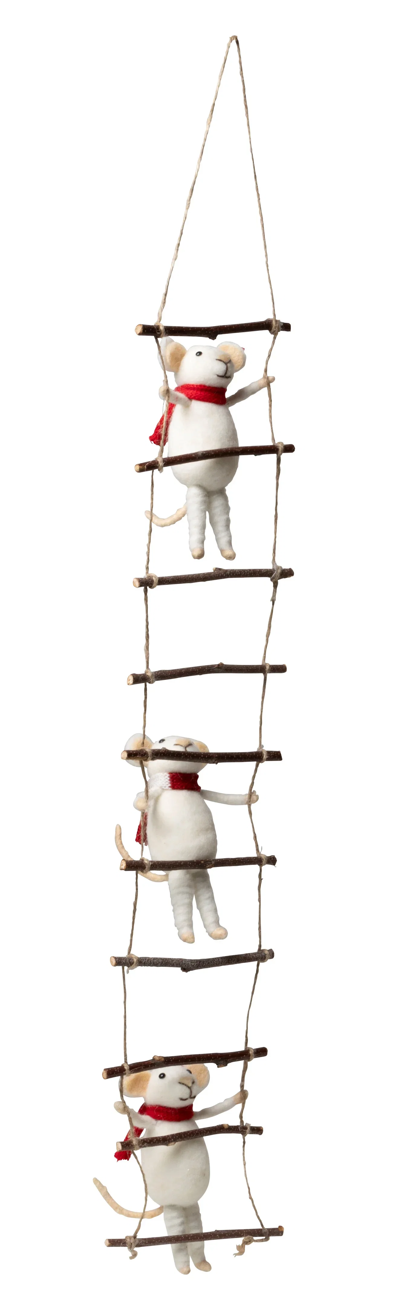 Juldekoration klättrande möss