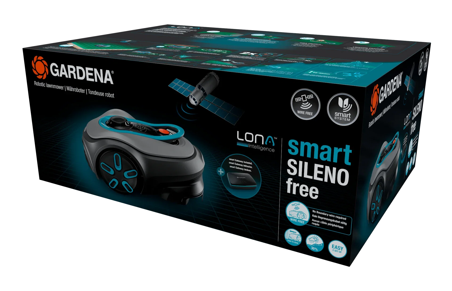 Robotic mower smart SILENO free 800m²