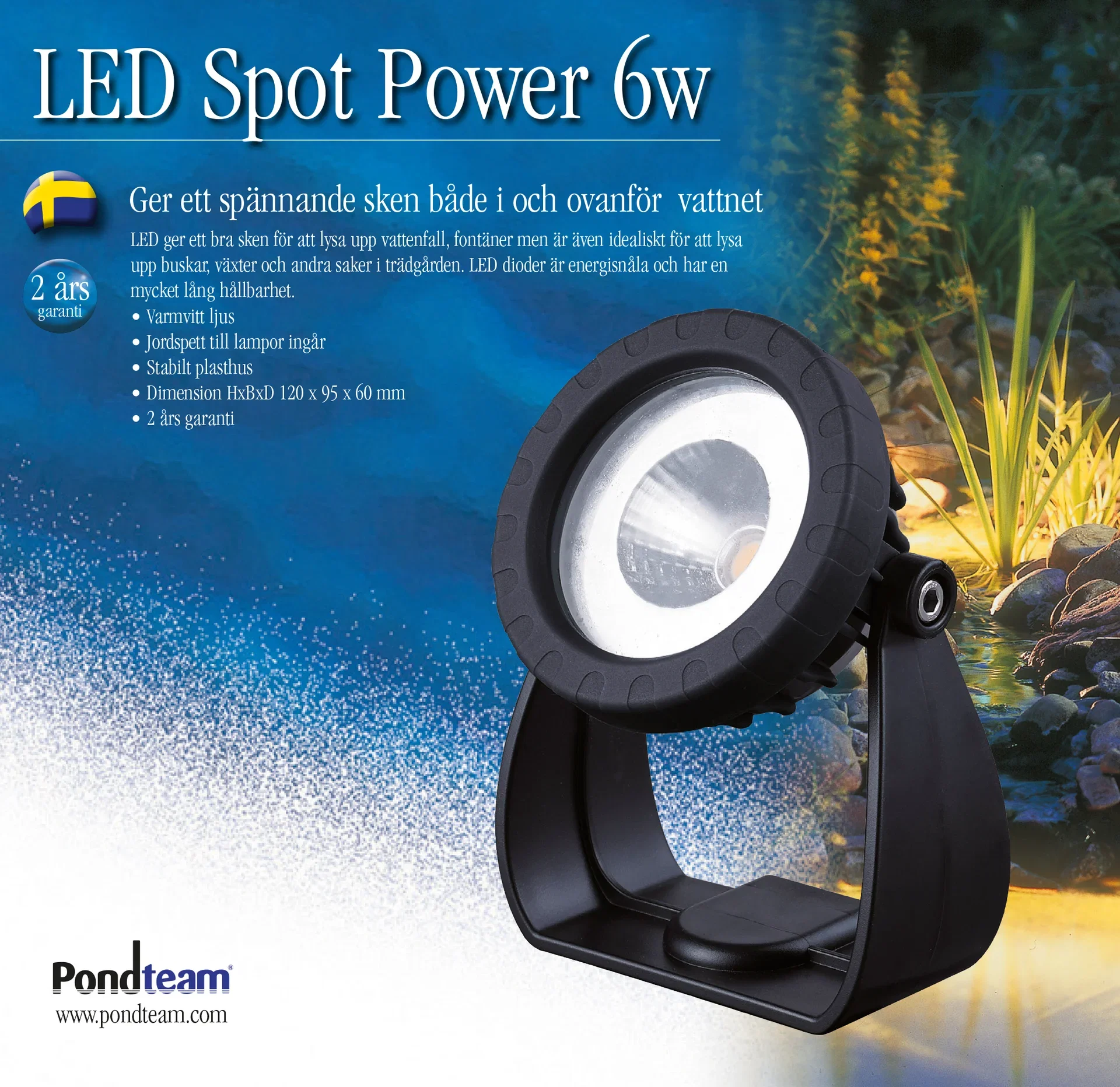 LED Spot Power 6W 1PK
