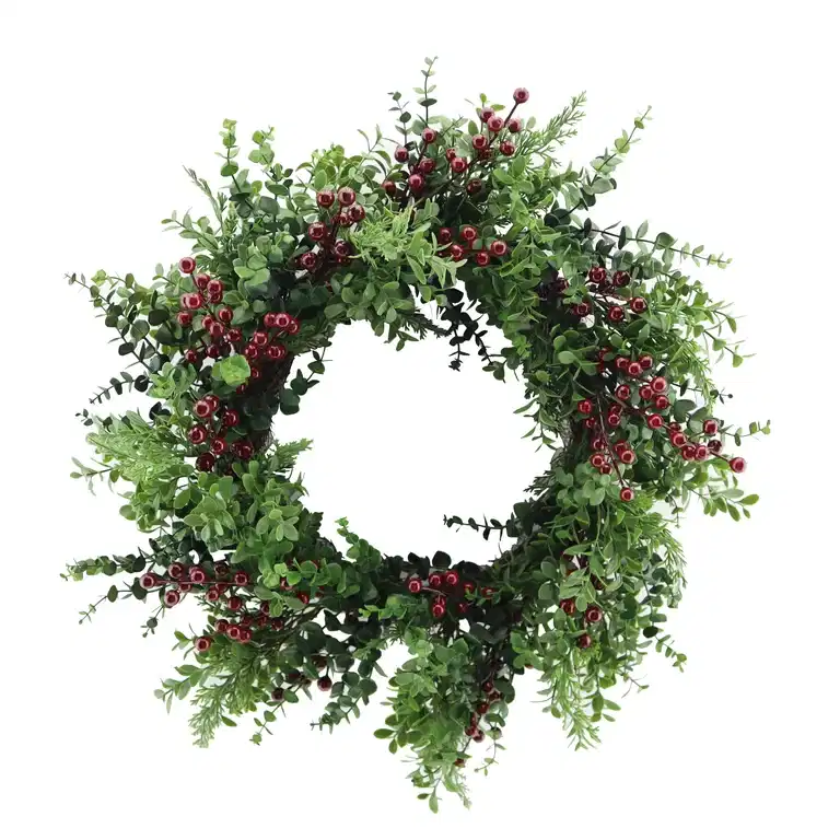 Winterberry julkrans, konstgjord